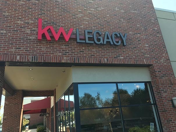 KW Legacy Building Business Signs