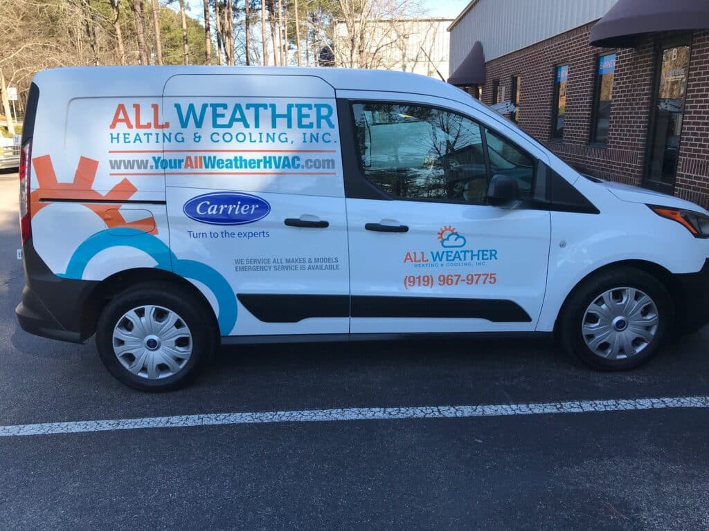 All Weather Heating Cool Van Wrap