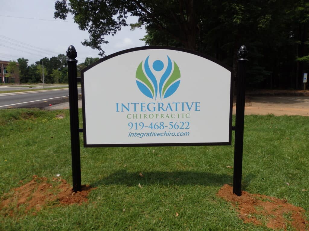 Integrative Post and Panel Sign